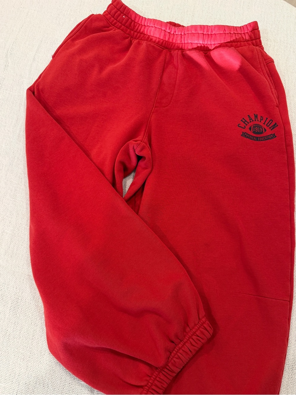 Vintage Y2K Champion Red Sweatpants | Size S